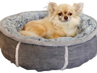 Rosewood Hondenmand Pluche Donut Grijs