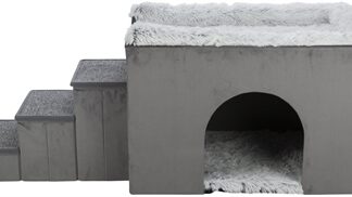 Trixie Hondenmand Huis Harvey Met Trap Grijs / Wit