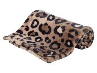 Trixie Hondendeken Leo Soft Pluche Bruin / Panterprint
